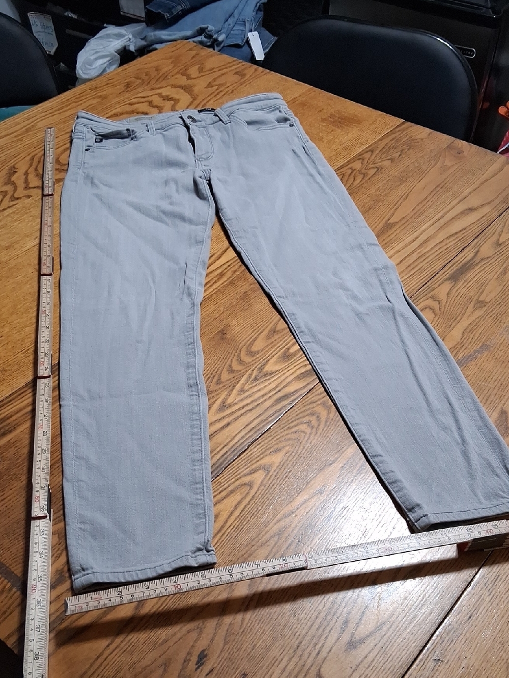 AG ADRIANO GOLDSCHMIED JEANS  Womens 28 GRAY GREY STEVIE ANKLE Preowned  Used